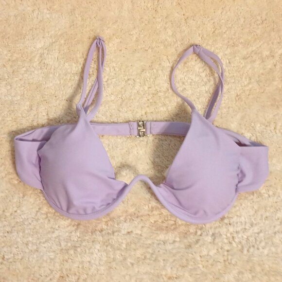 NWOT~ SHEIN 2 Piece Bikini Set Underwire Halter Triangle Bra & Hipster Bottom - Picture 2 of 12
